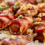 candied bacon-wrapped smokies - featured image
