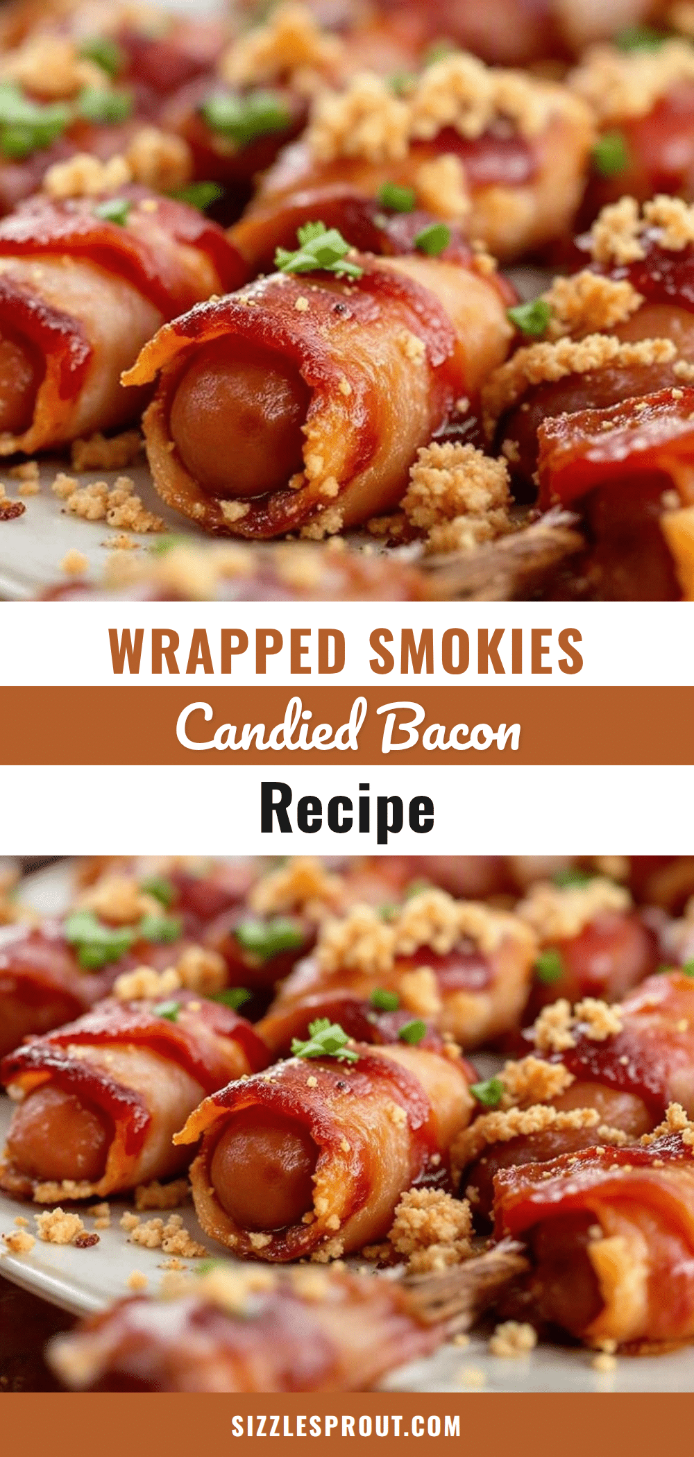 candied bacon-wrapped smokies recipe