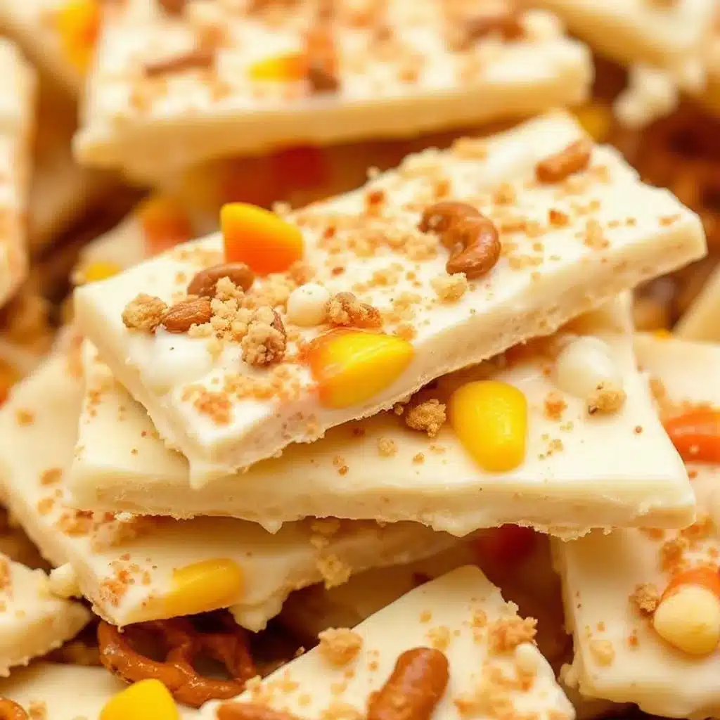 candy corn bark - featured image