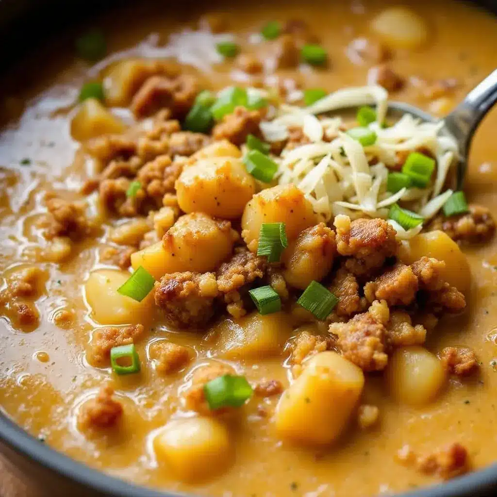 Cheeseburger Potato Soup preparation steps