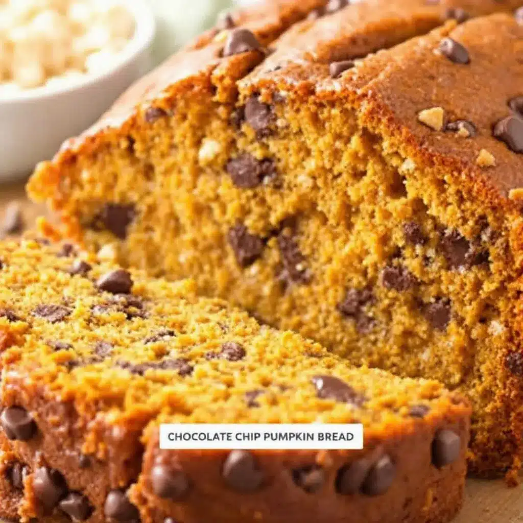 chocolate chip pumpkin bread preparation steps