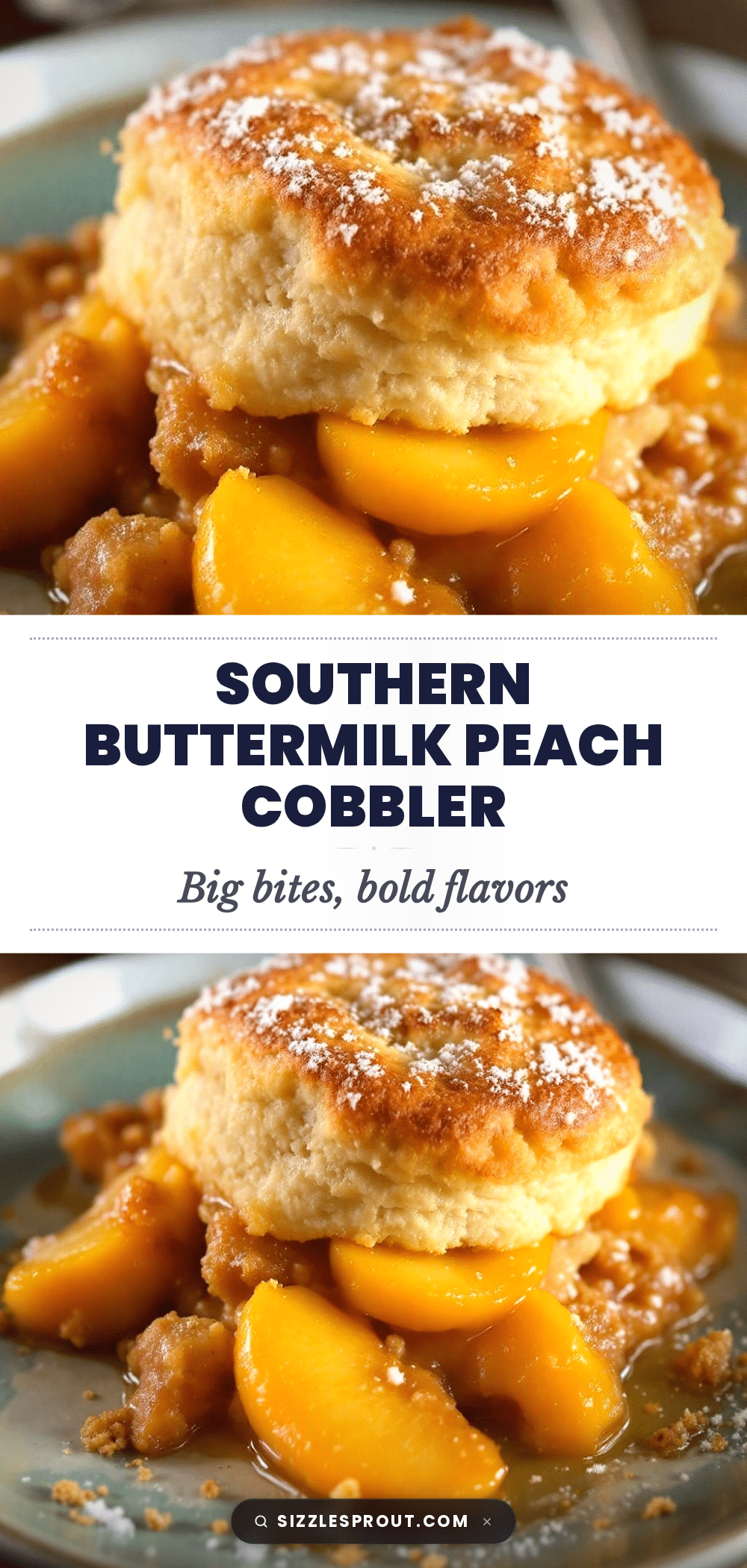 classic southern peach cobbler with buttermilk biscuits recipe