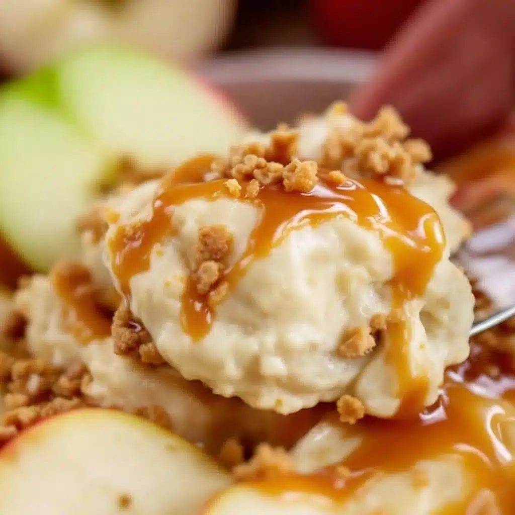 Creamy Caramel Apple Cheesecake Dip - featured image