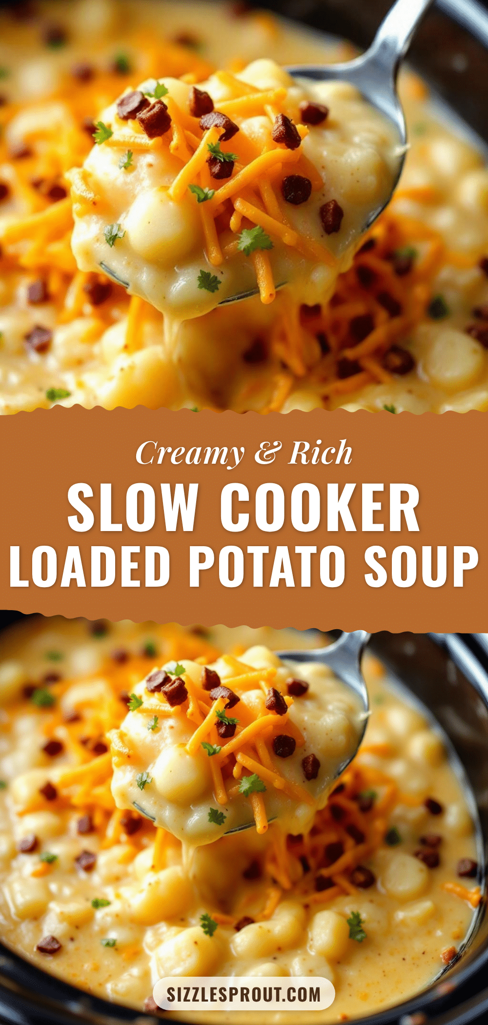 creamy crockpot loaded baked potato soup recipe