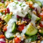 creamy cucumber salad - featured image