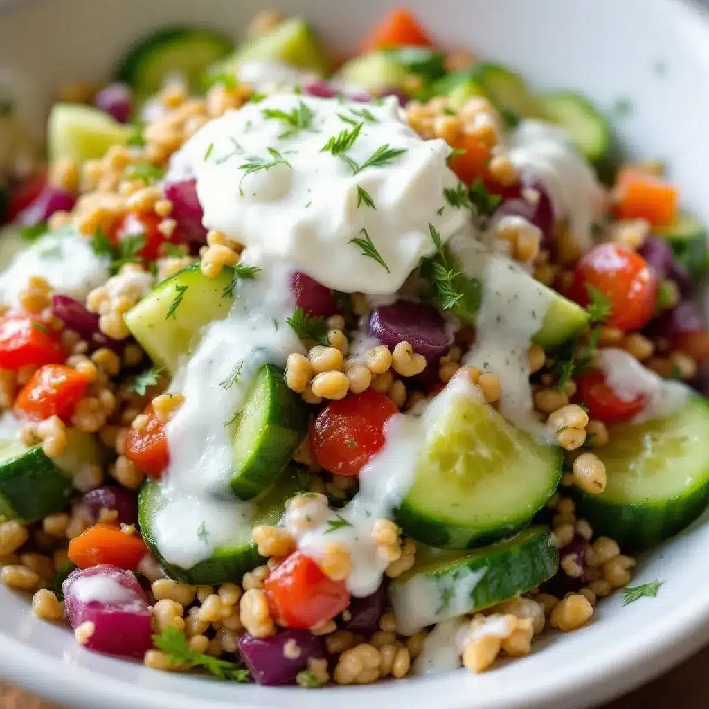 creamy cucumber salad preparation steps