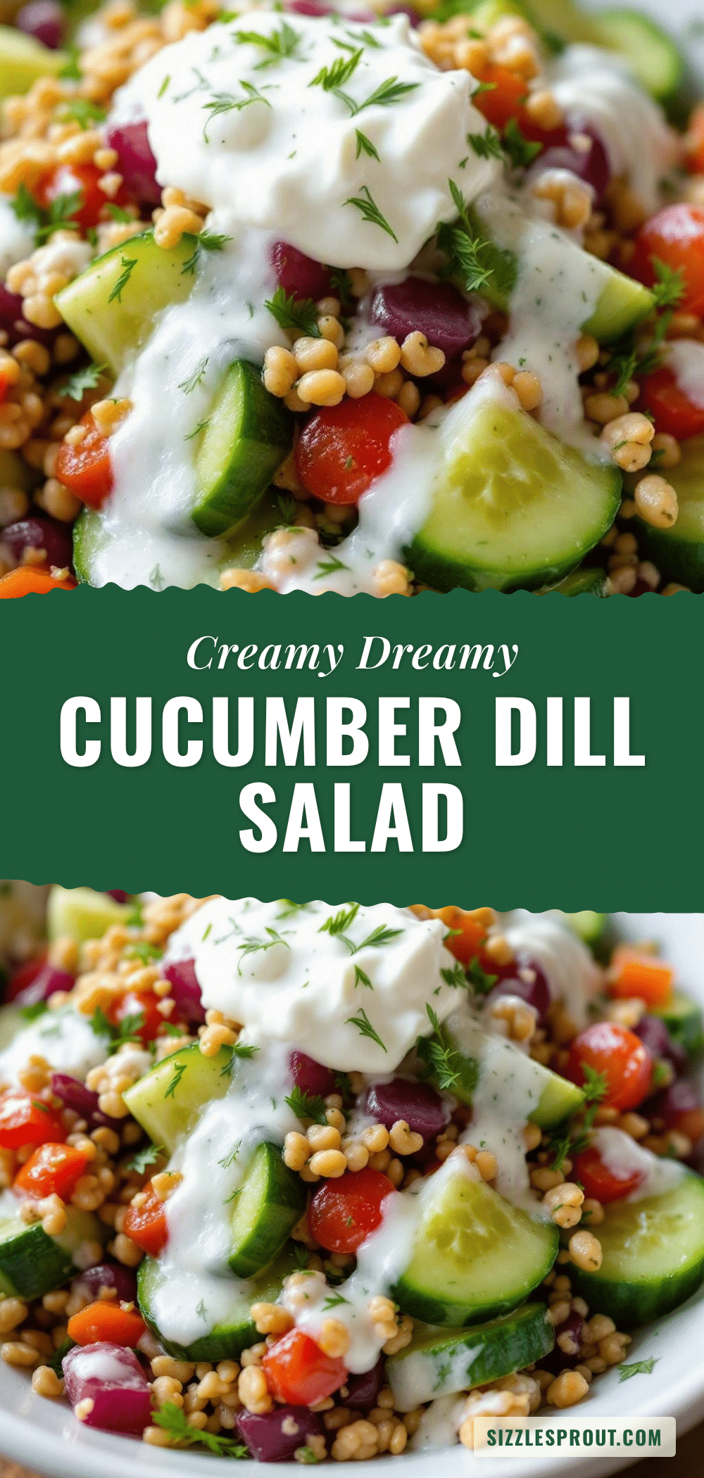 creamy cucumber salad recipe