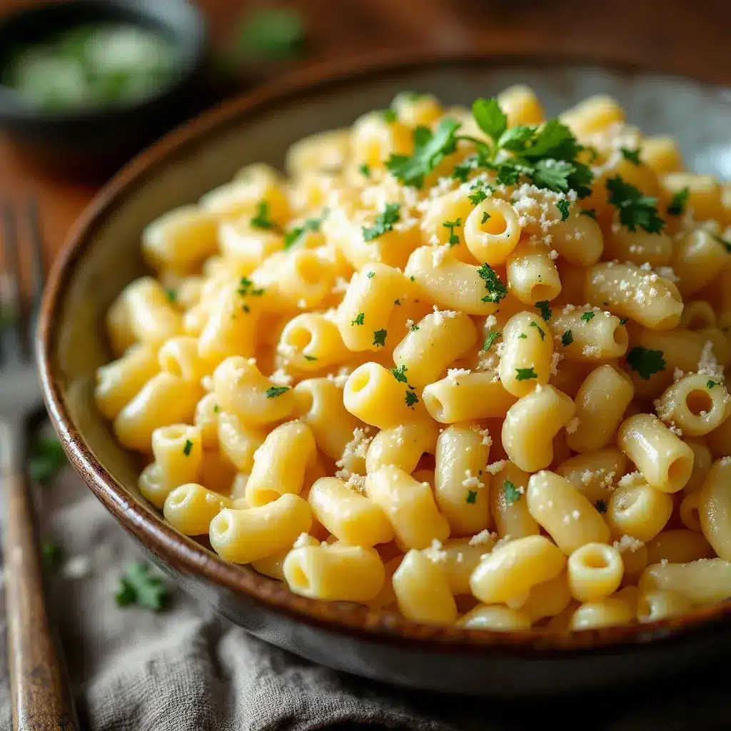 creamy macaroni pasta salad with Italian dressing preparation steps