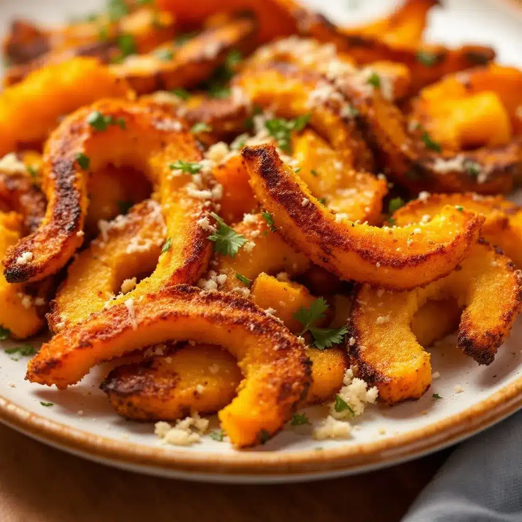 Crispy Parmesan Butternut Squash Fries preparation steps