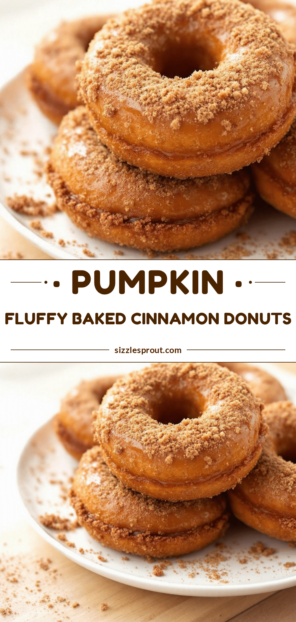 fluffy baked pumpkin donuts with cinnamon sugar coating recipe