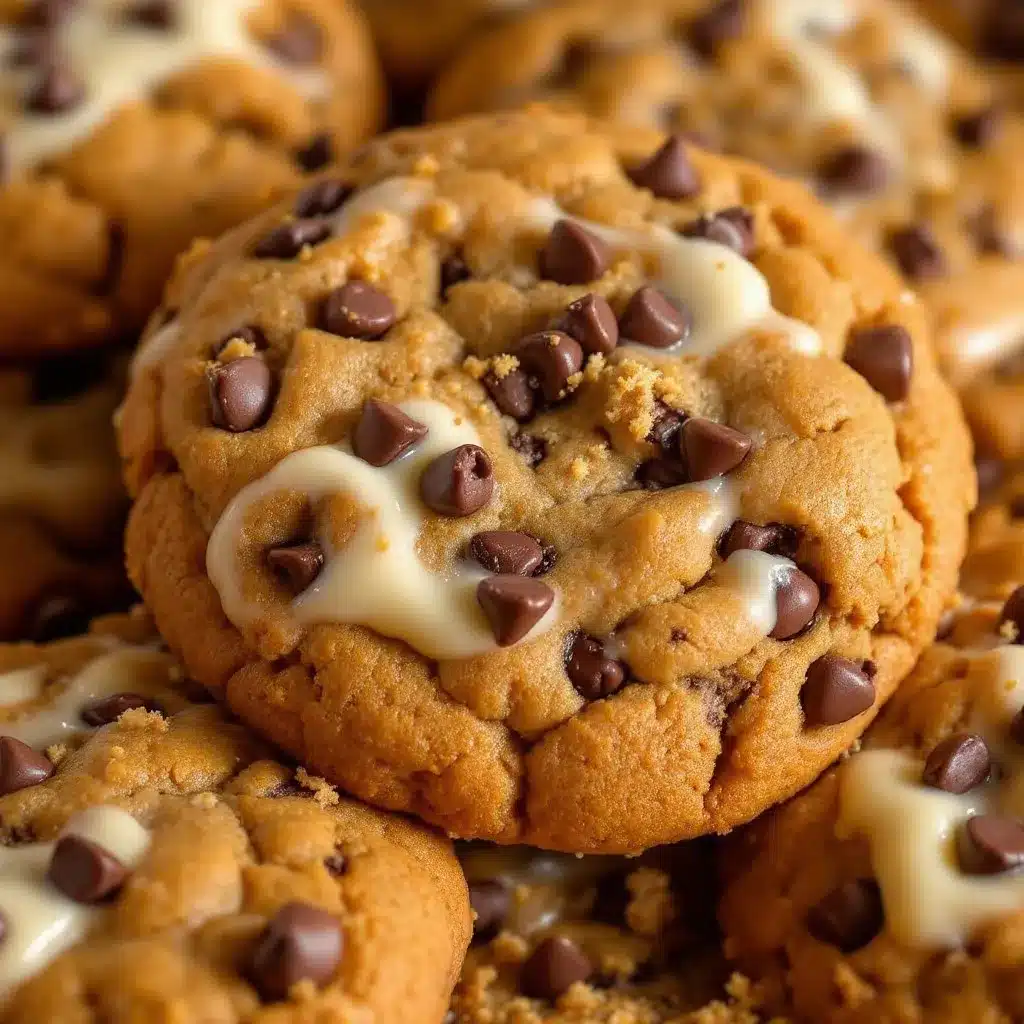 fluffy pumpkin chocolate chip cookies with cream cheese icing preparation steps