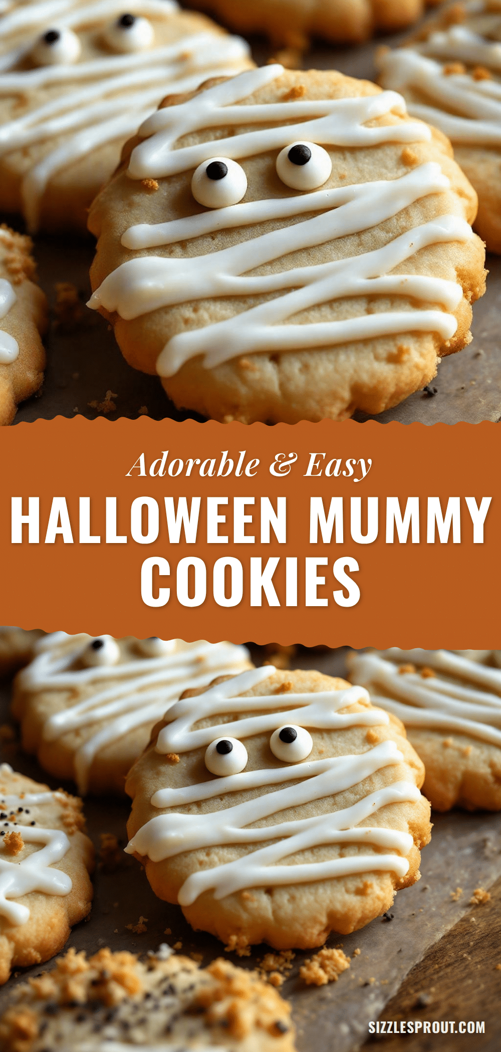 Halloween mummy sugar cookies recipe