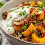 maple glazed roasted delicata squash - featured image