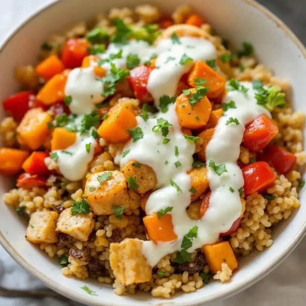 meal prep chicken and rice bowls preparation steps