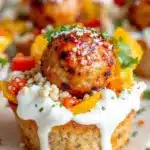mini turkey meatball lunchbox cups - featured image