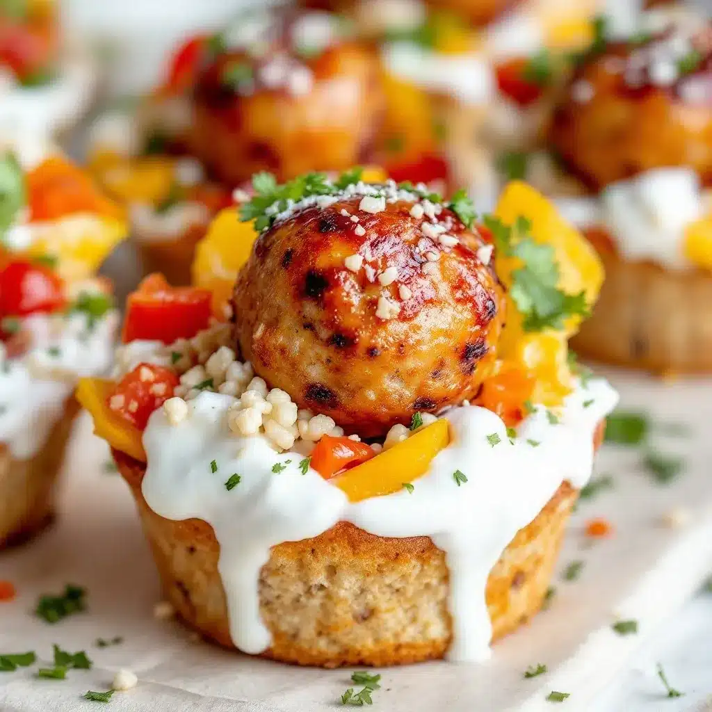 mini turkey meatball lunchbox cups preparation steps