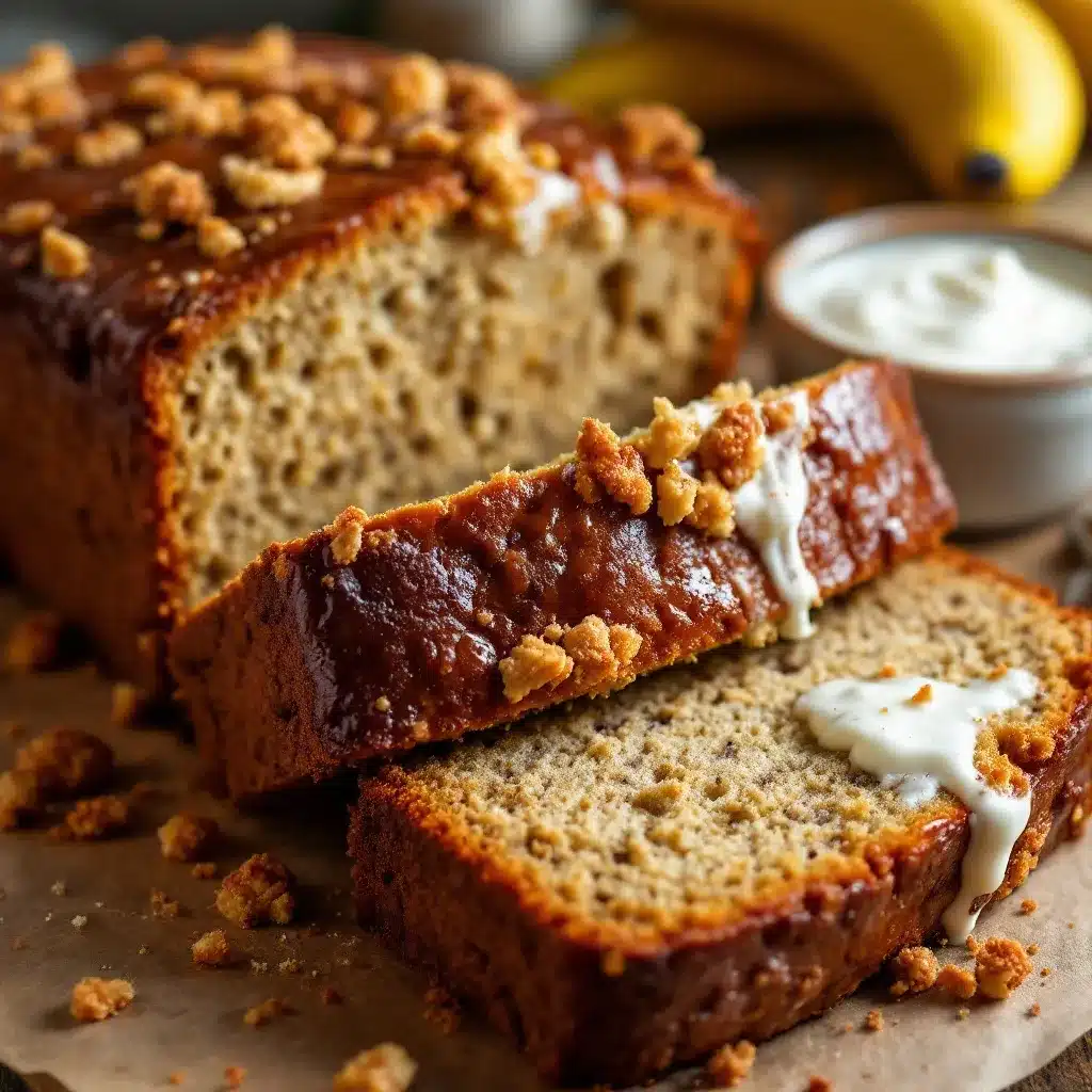 moist banana bread with sour cream preparation steps