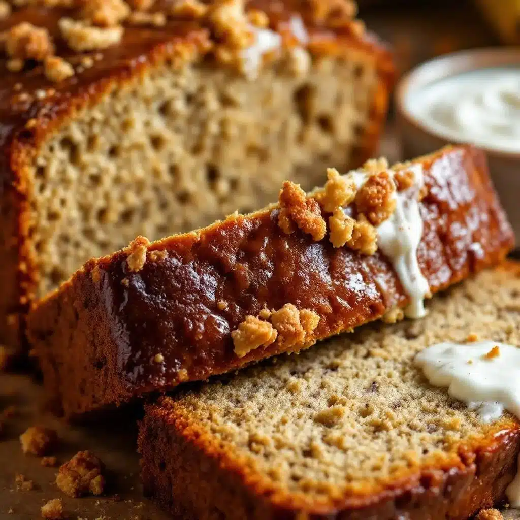 moist banana bread with sour cream - featured image