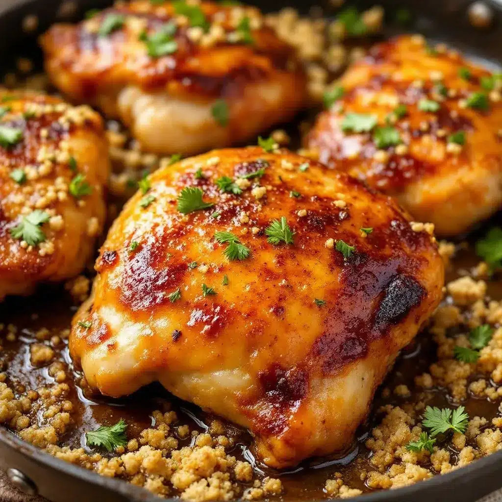 one-pan honey garlic chicken thighs preparation steps