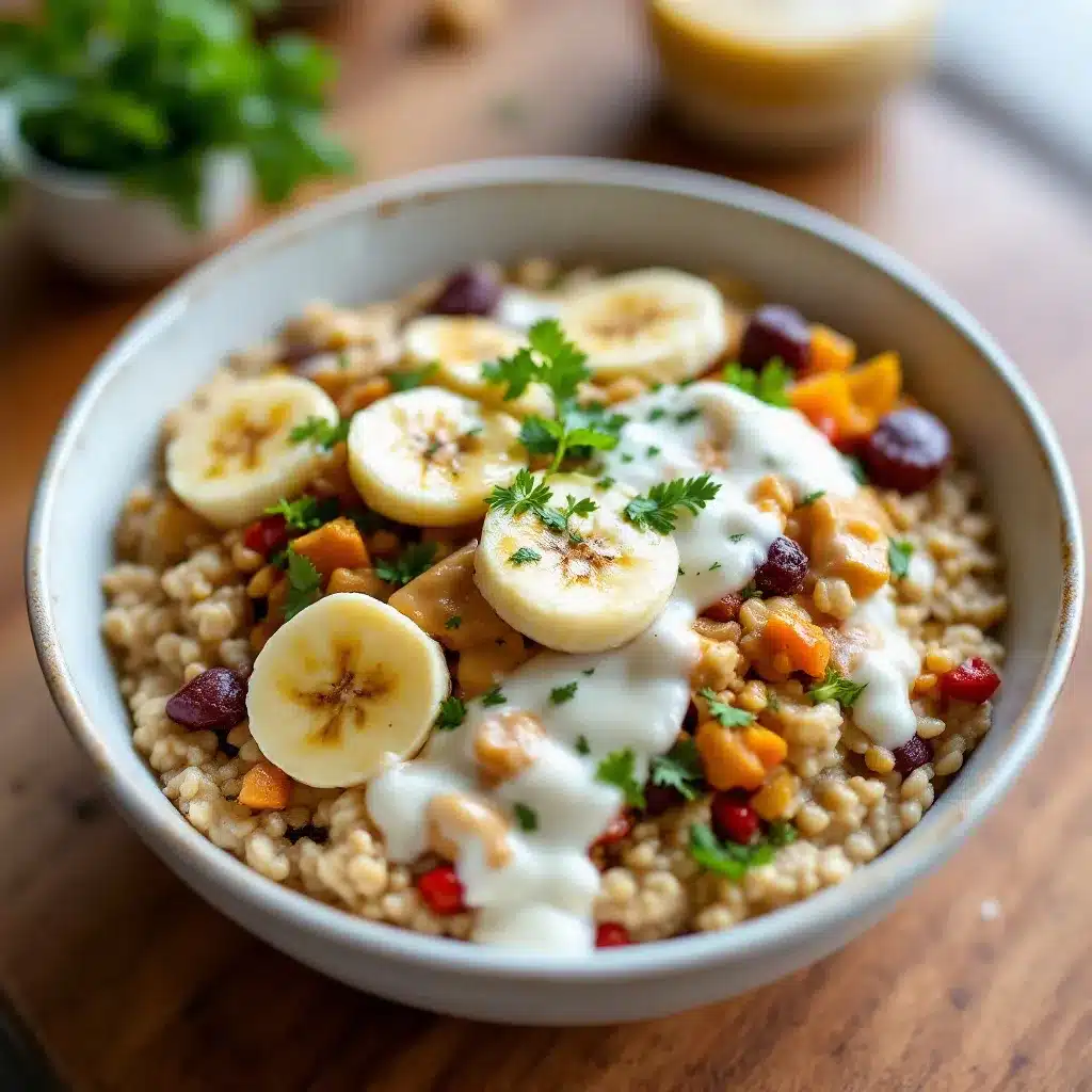 peanut butter banana overnight oats preparation steps