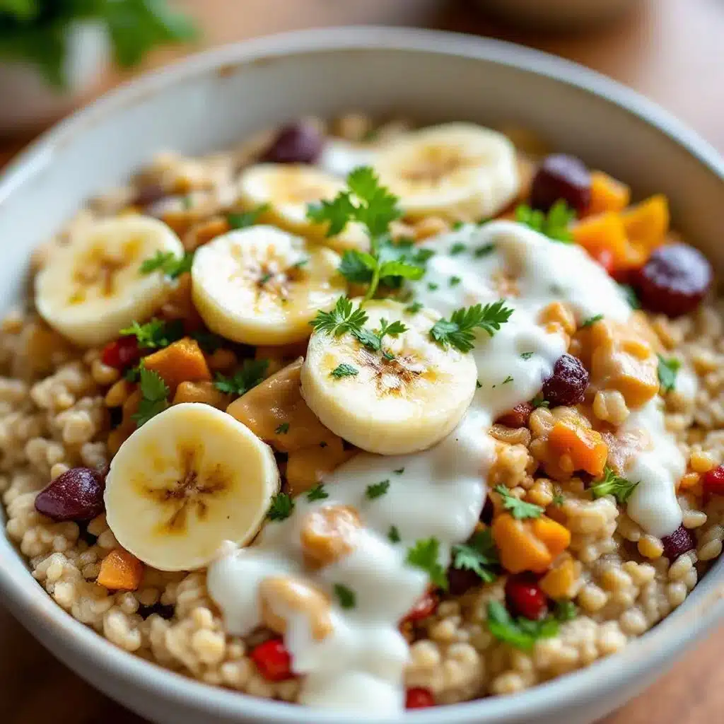 peanut butter banana overnight oats - featured image