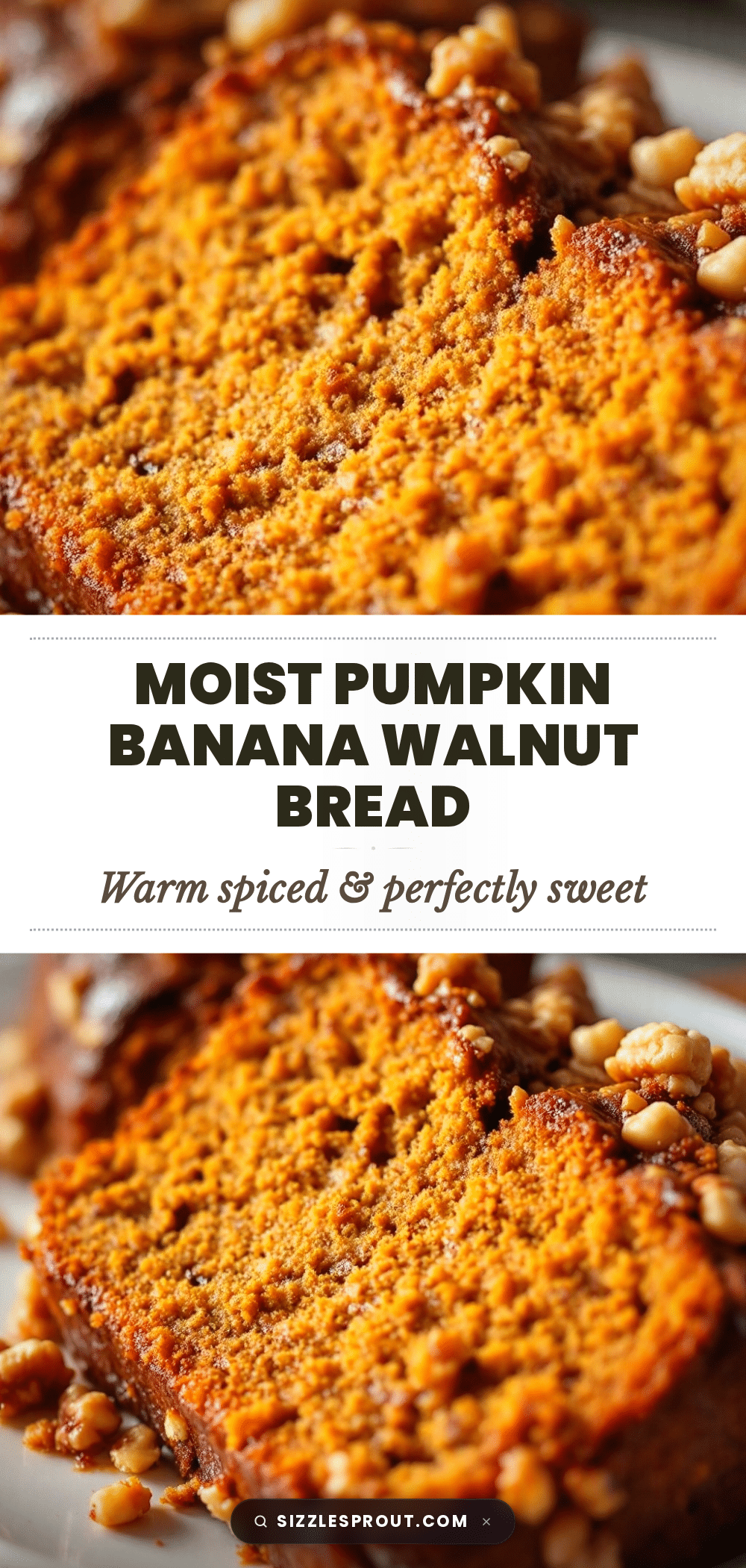 pumpkin banana walnut bread recipe