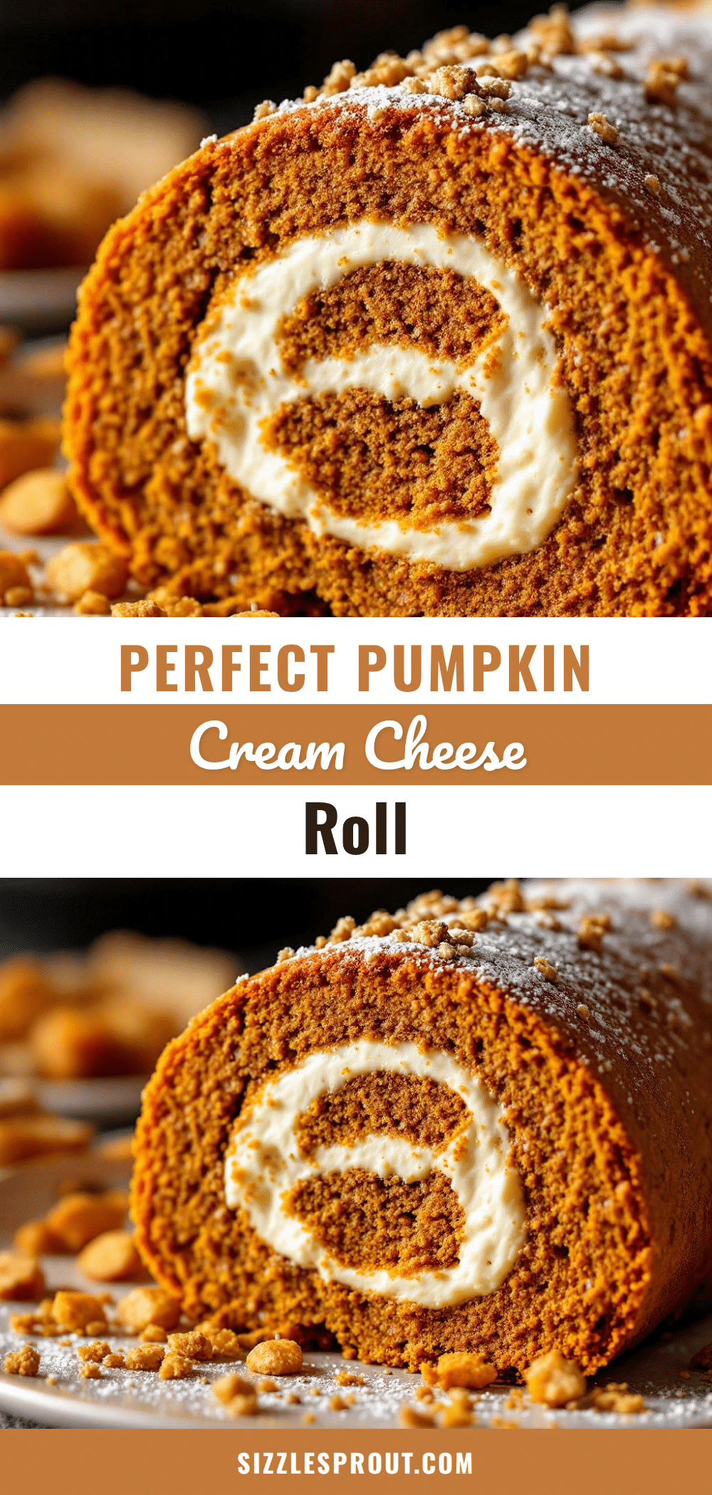 pumpkin roll with cream cheese filling recipe