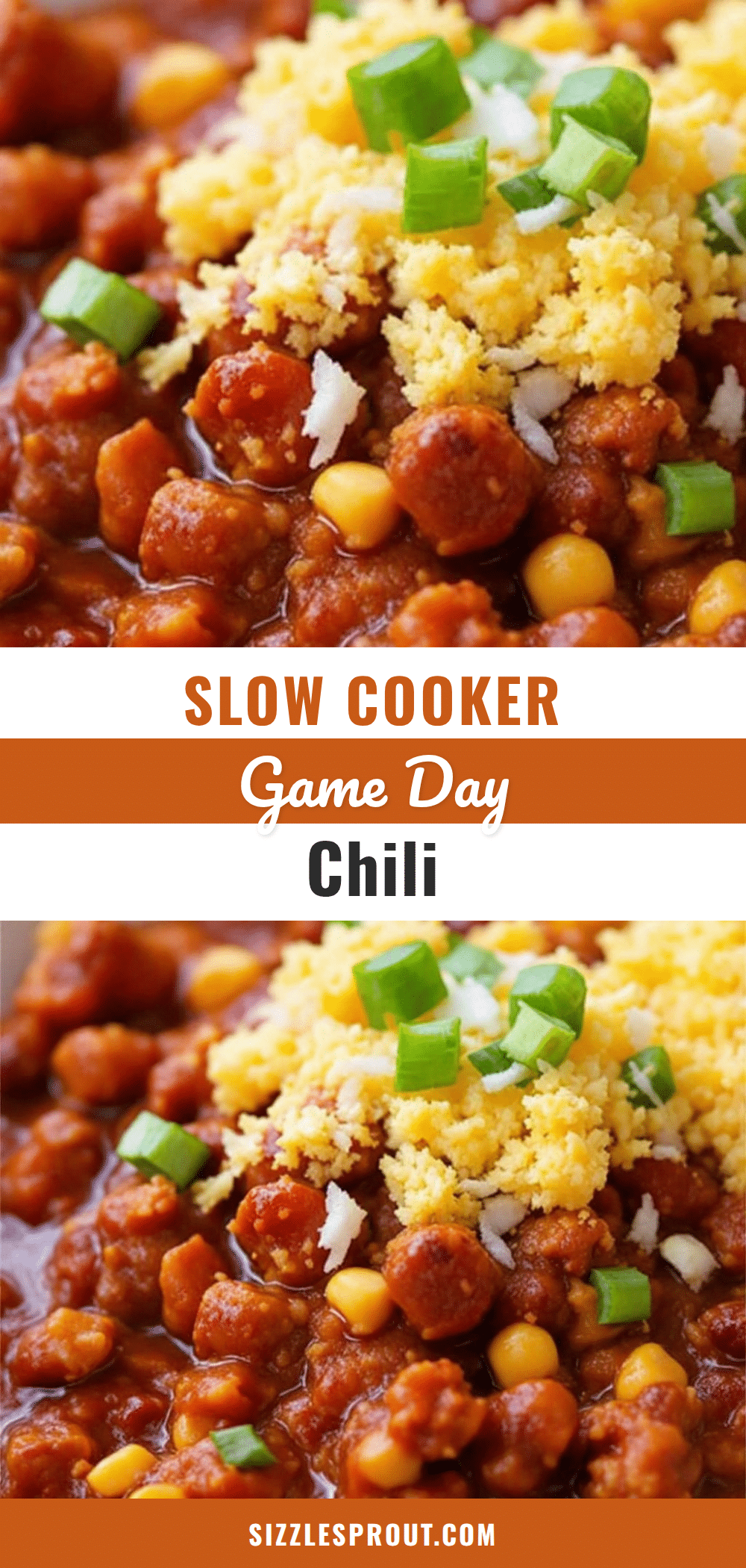 slow cooker football sunday chili with cornbread recipe