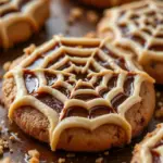 spiderweb halloween sugar cookies - featured image