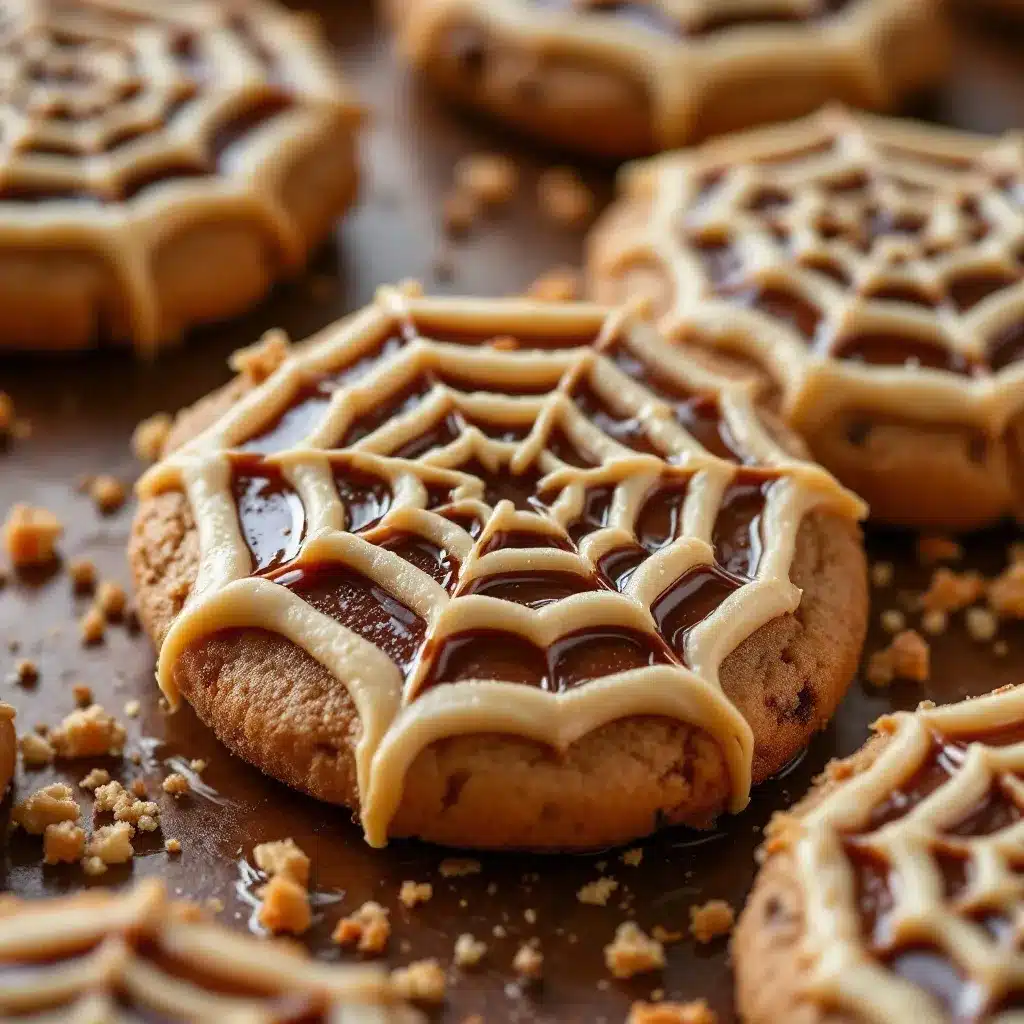 spiderweb halloween sugar cookies preparation steps