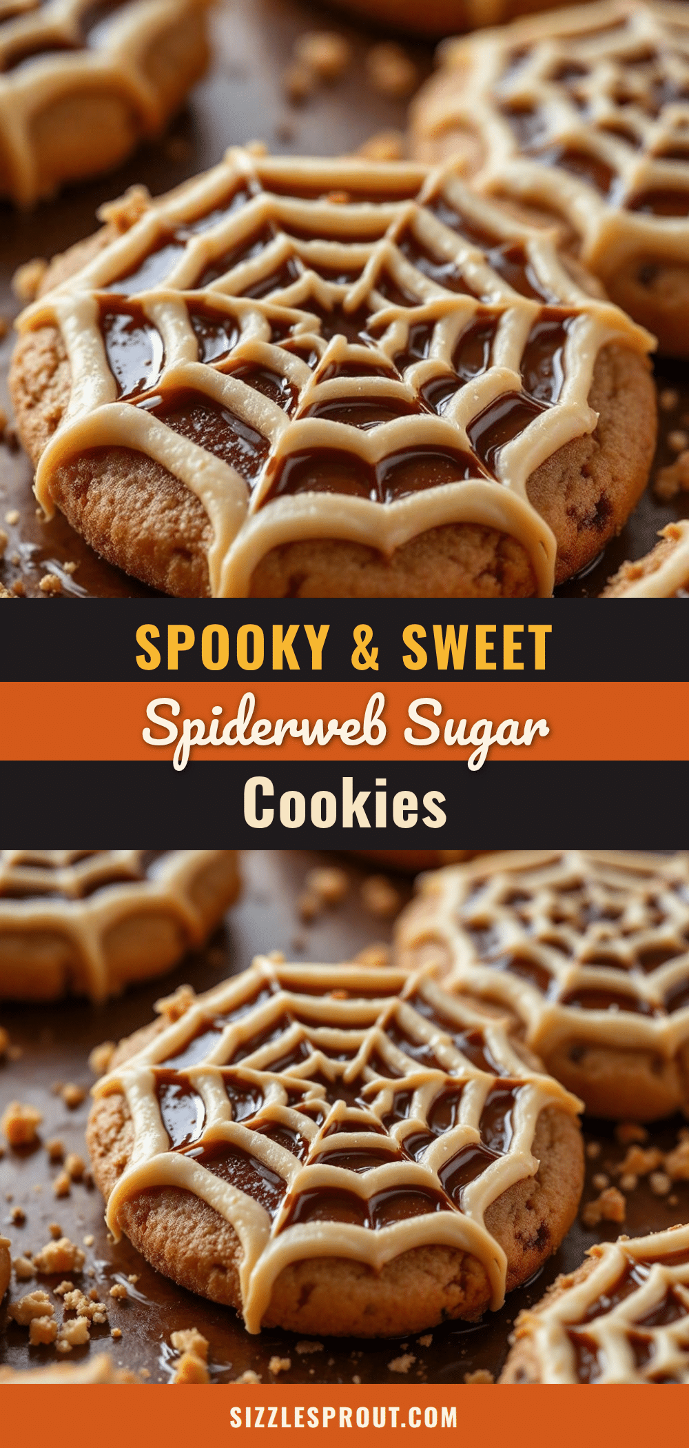 spiderweb halloween sugar cookies recipe