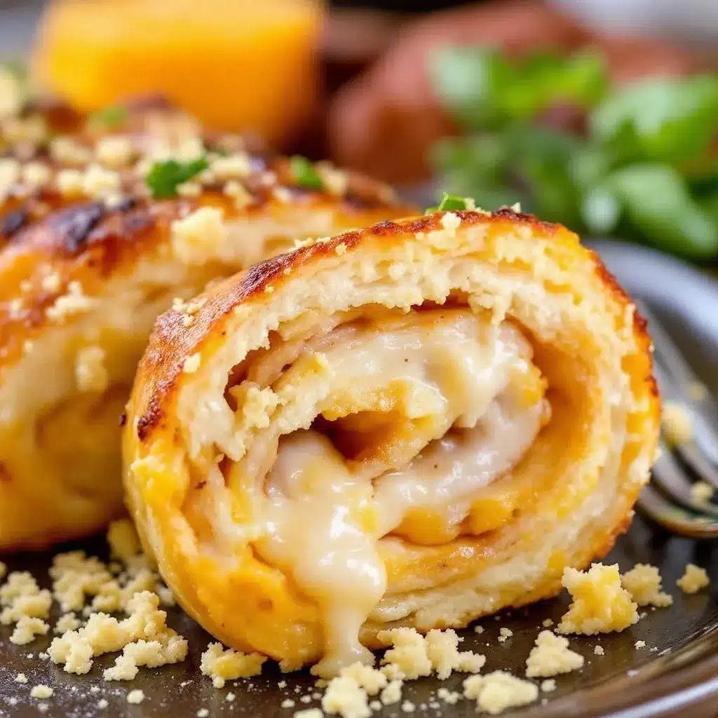 Turkey and cheese pinwheel roll-ups preparation steps