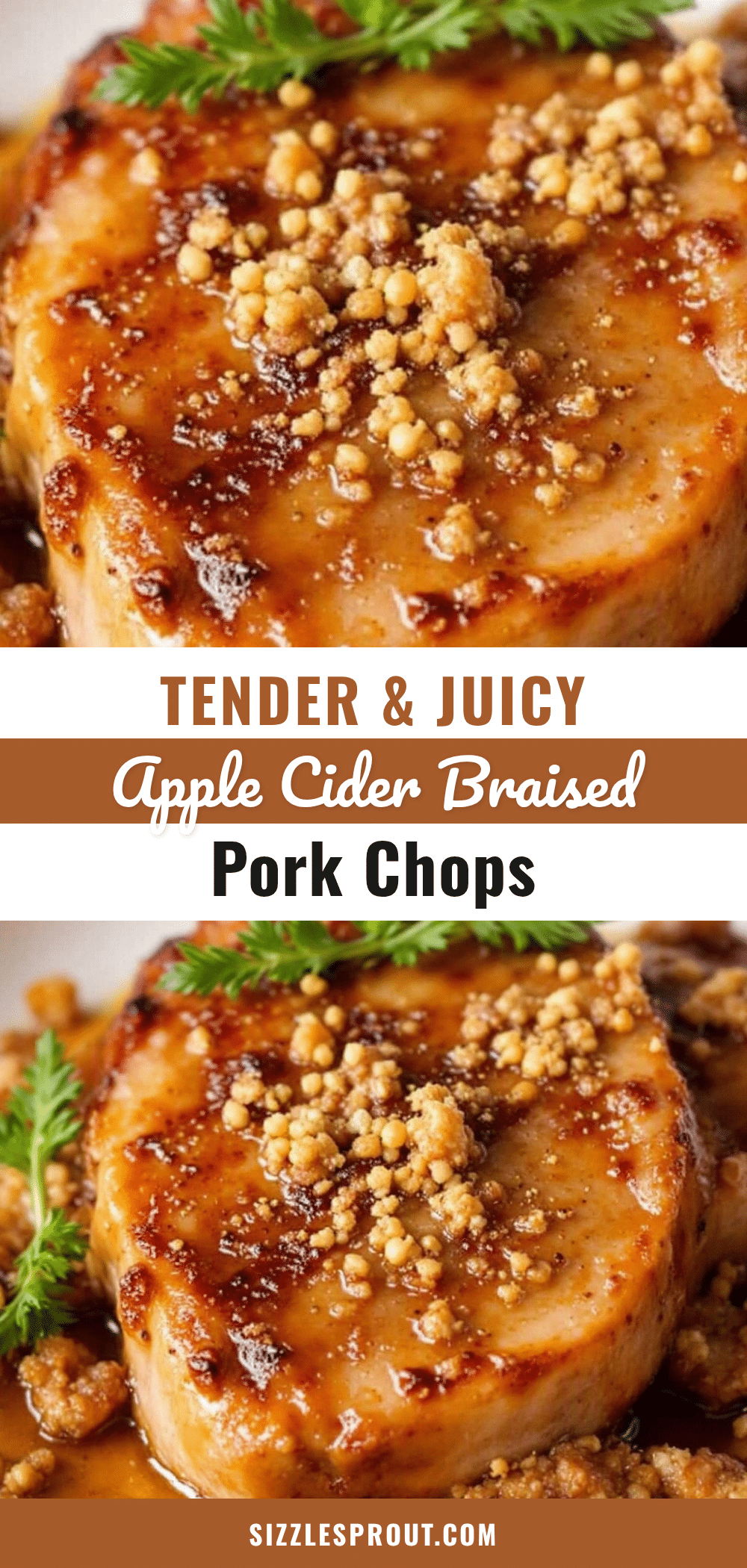 apple cider braised pork chops recipe