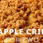 baked apple crisp for two - featured image