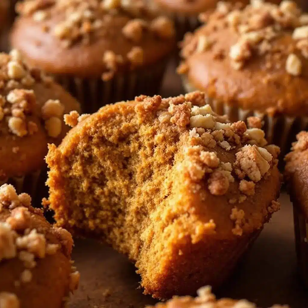 bakery-style pumpkin streusel muffins - featured image