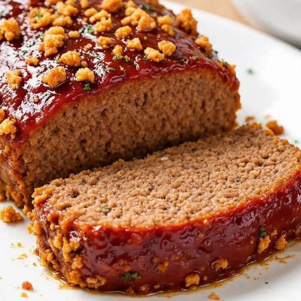 beef meatloaf with brown sugar glaze - featured image