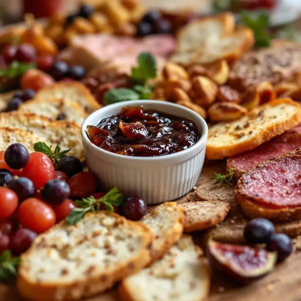 Best Friendsgiving Charcuterie Board with Fig Jam preparation steps