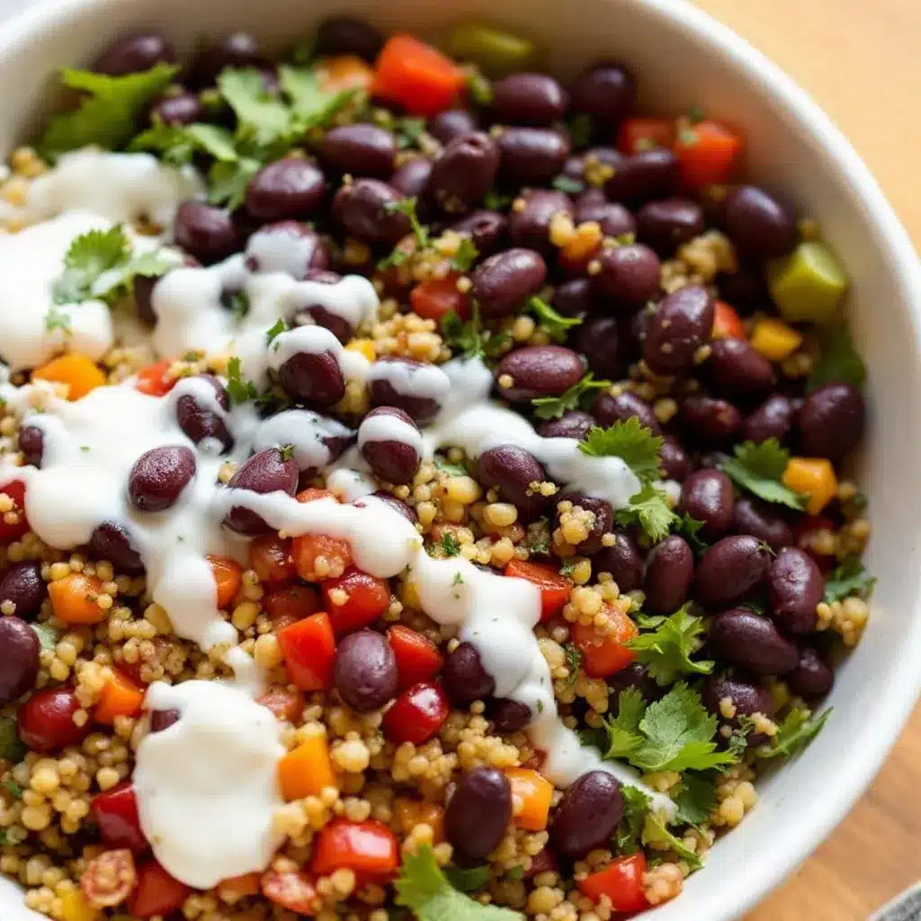 black bean quinoa salad preparation steps