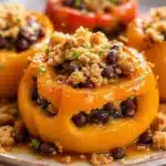 black bean stuffed peppers - featured image