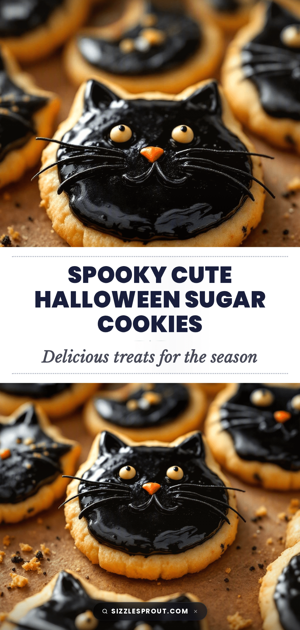 black cat halloween sugar cookies recipe