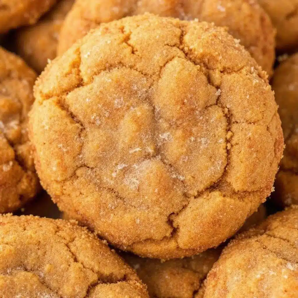 brown butter pumpkin snickerdoodle cookies - featured image