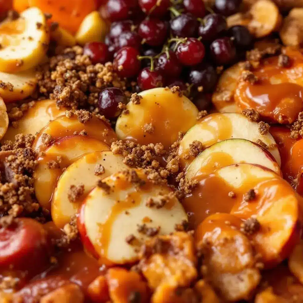 caramel apple charcuterie board preparation steps