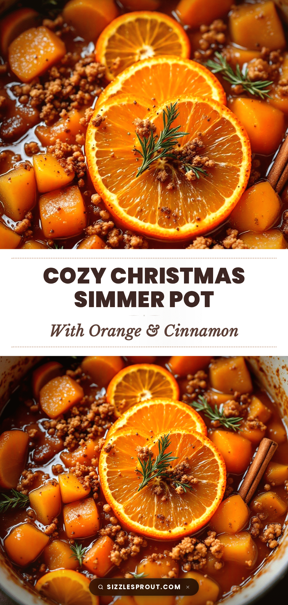cozy christmas simmer pot recipe