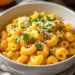 creamy butternut squash mac and cheese - featured image