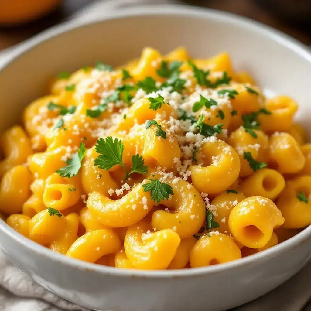 creamy butternut squash mac and cheese - featured image