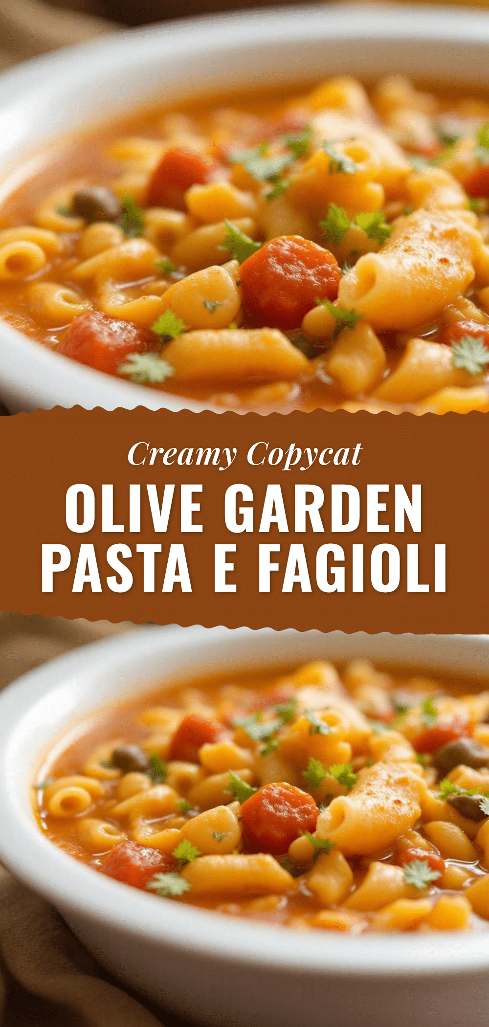 creamy copycat olive garden pasta e fagioli soup recipe