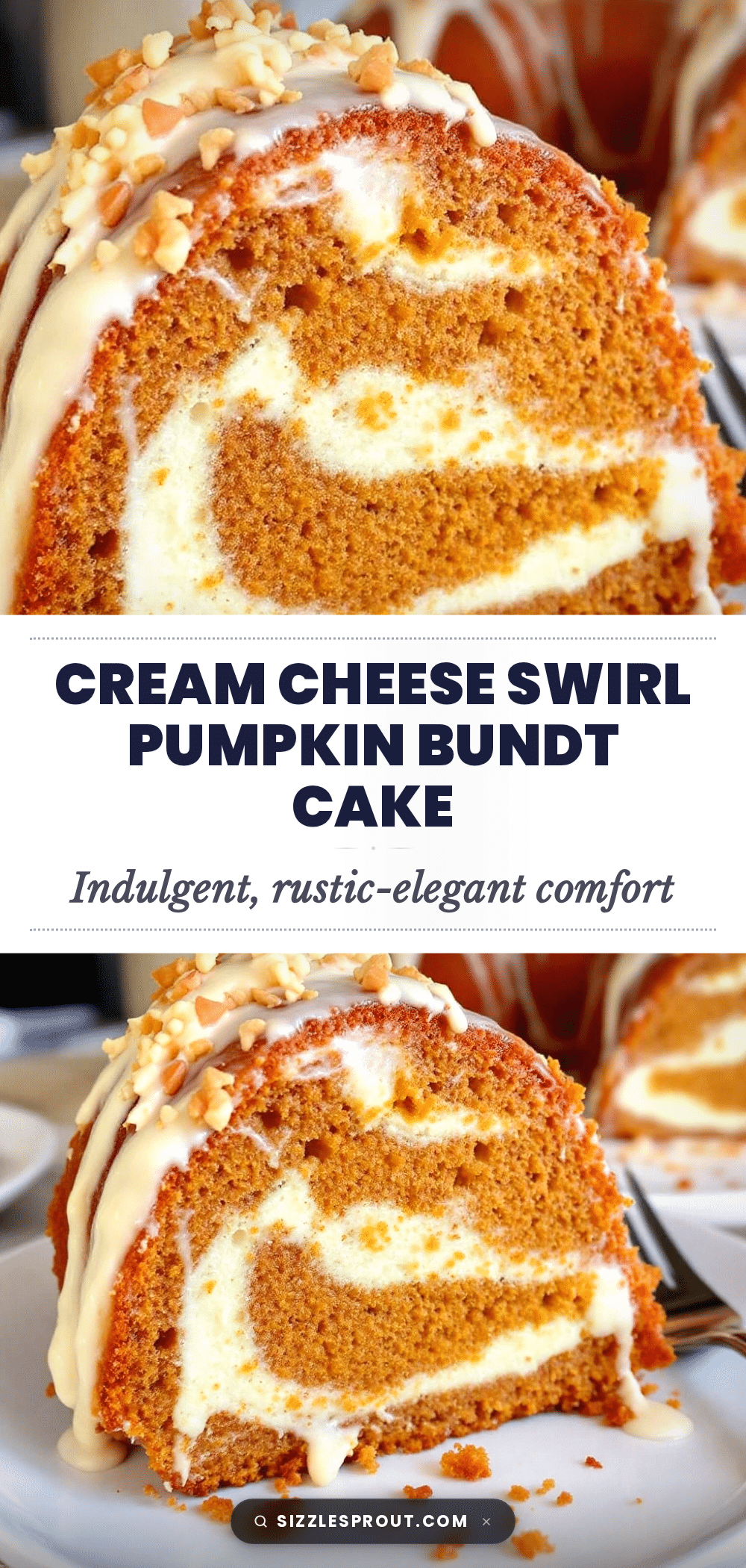 creamy cream cheese swirl pumpkin bundt cake recipe