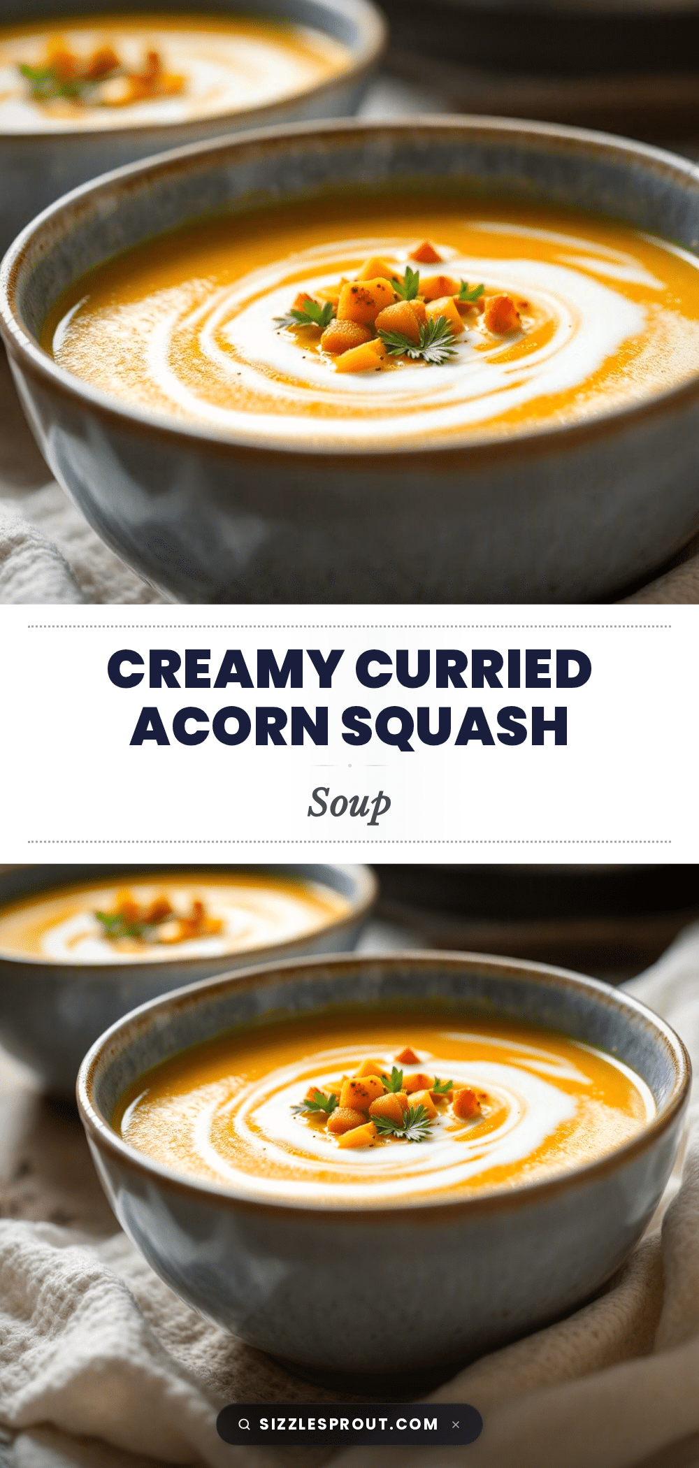 creamy curried acorn squash soup recipe