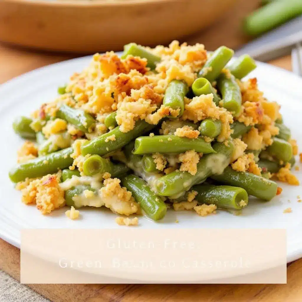creamy gluten-free green bean casserole preparation steps