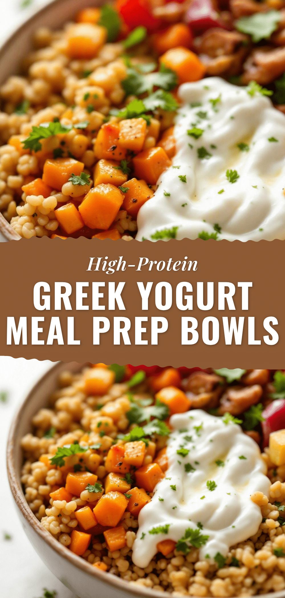 creamy high-protein Greek yogurt meal prep bowl recipe